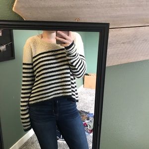 Striped Cropped Sweater